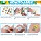 96 PCS Hawaiian Luau Pre-Cut Temporary Tattoos for Kids Party Supplies